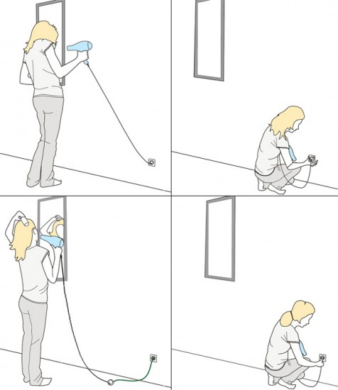 design, Outlet multiplier and Recoiling Socket In The Wall, rambler socket4 476x550 
