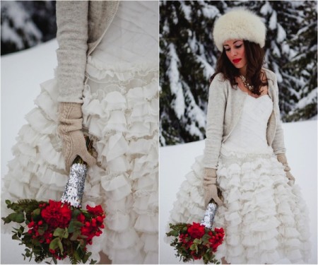 Winter wedding promotion via RCS web messaging