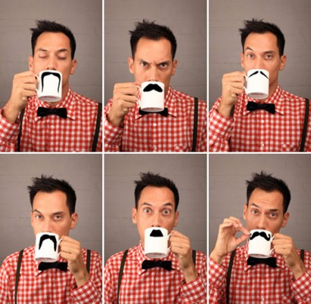 moustache mugs