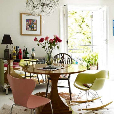 eclectic glamour-dining-room