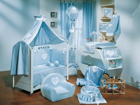 light blue nursery