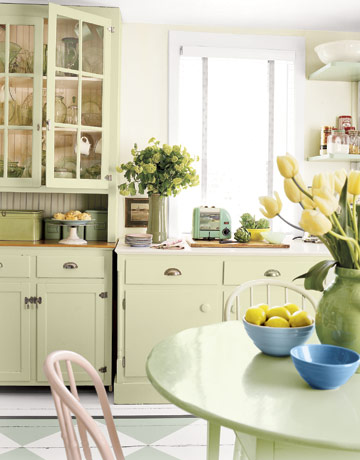 Kitchen-cabinet green