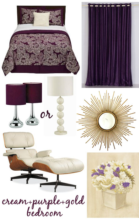 Reader question: Cream, purple & gold bedroom